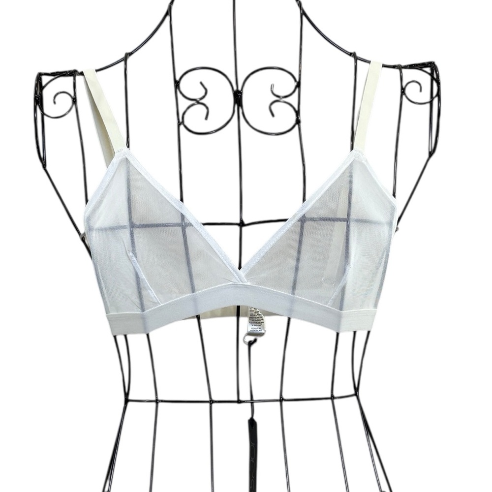 NEW Joe's Jeans Women’s White Lace Sheer Bra Intimates, Size XS/S